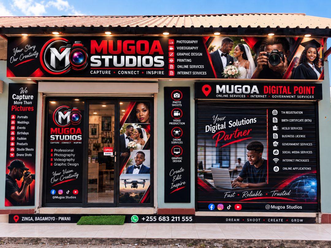 MUGOA STUDIOS tunapokea ORDER za kazi za aina mbalimbali zinazopatikana katika …
