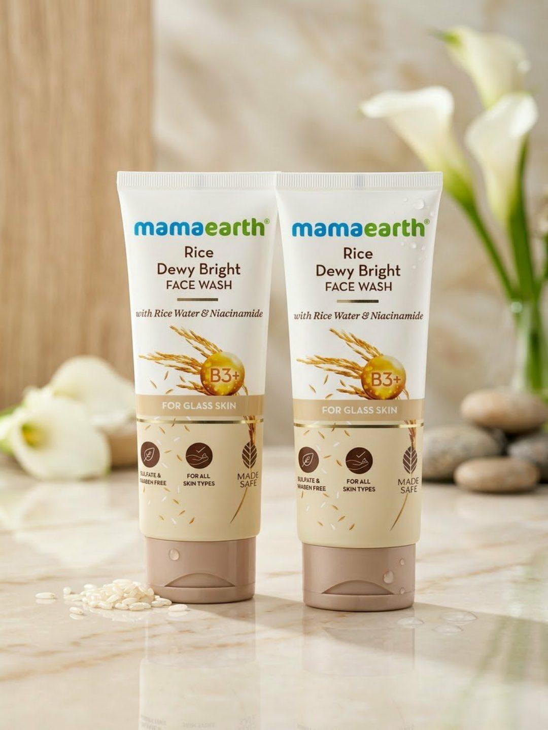 MAMA EARTH RICE DEWY BRIGHT FACE WASH