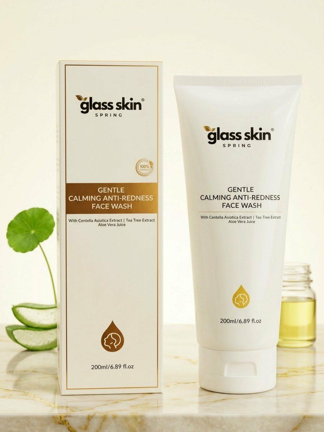 GLASS SKIN SPRING GENTLE CALMING ANTI-REDNESS FACE WASH